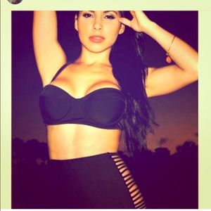 High waisted bikinis colors navy blue and black